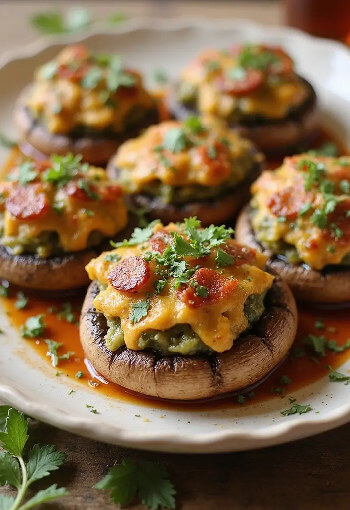 26 Easy Gluten Free Dinner Recipes for Busy Families - 25. Stuffed Portobello Mushrooms