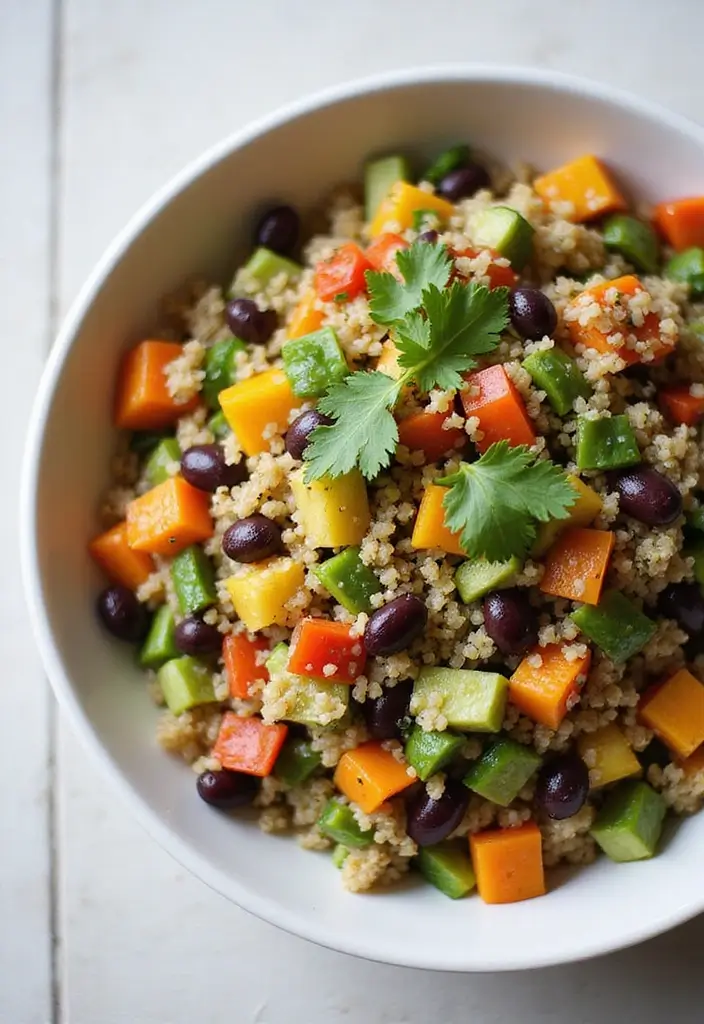 26 Easy Gluten Free Dinner Recipes for Busy Families - 26. Quinoa and Black Bean Salad