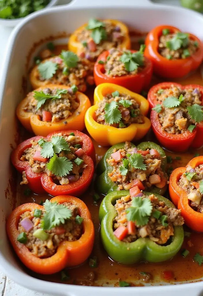 26 Easy Gluten Free Dinner Recipes for Busy Families - 4. Taco Stuffed Peppers