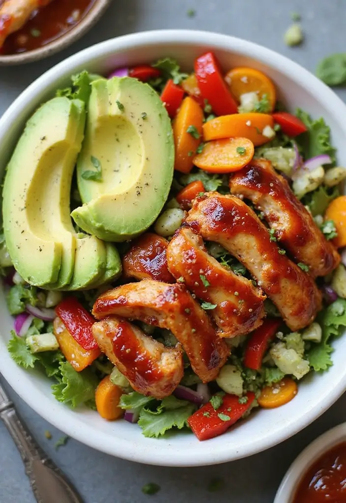 26 Gluten Free Chicken Recipes for Easy Family Dinners - 11. BBQ Chicken Salad