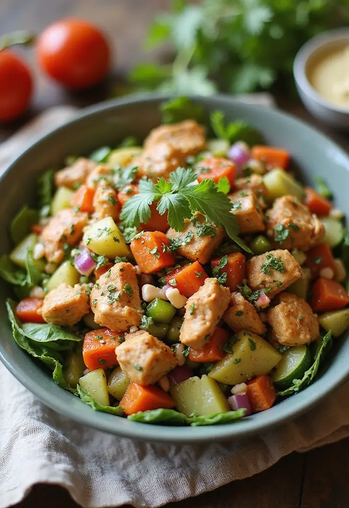 26 Gluten Free Chicken Recipes for Easy Family Dinners - 17. Moroccan Chicken Salad