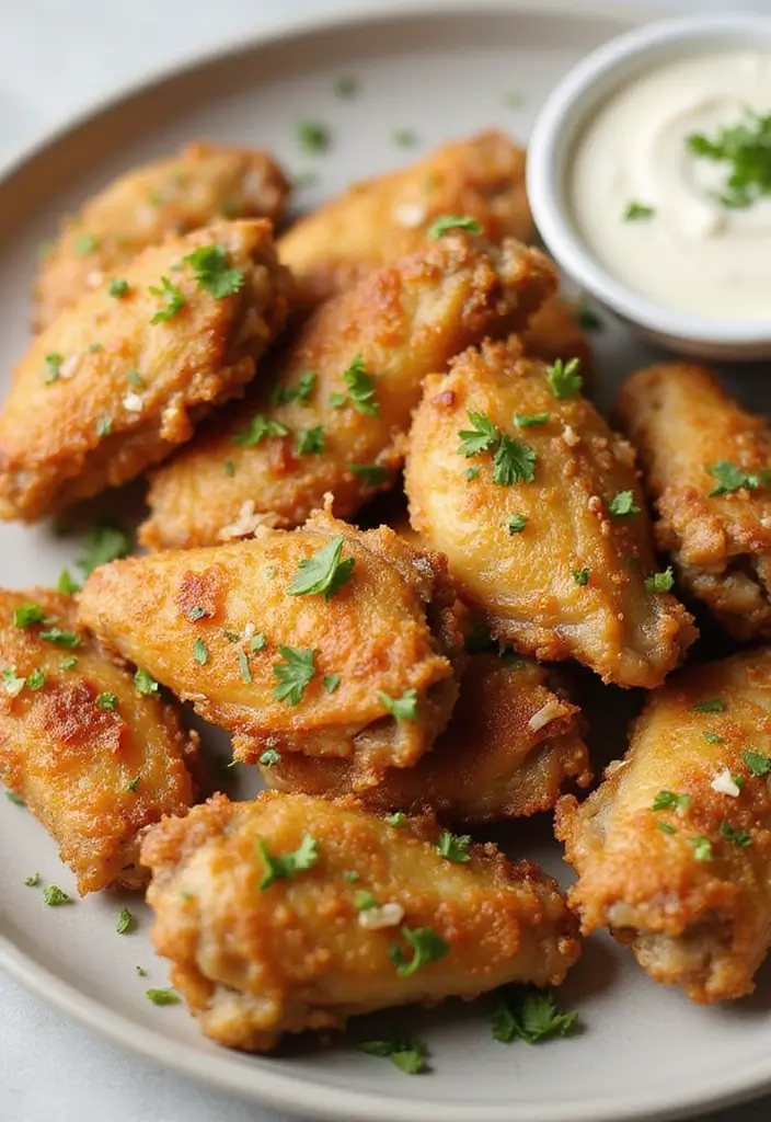 26 Gluten Free Chicken Recipes for Easy Family Dinners - 25. Garlic Parmesan Chicken Wings