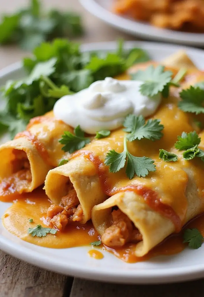 26 Gluten Free Chicken Recipes for Easy Family Dinners - 6. Mexican Chicken Enchiladas