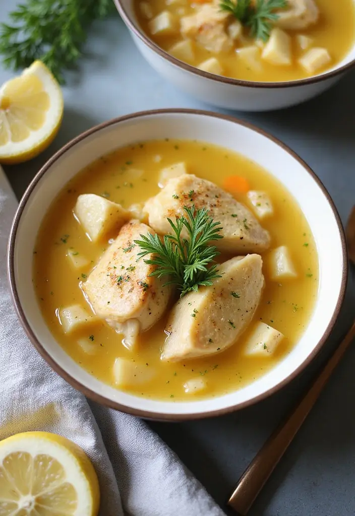 26 Gluten Free Chicken Recipes for Easy Family Dinners - 7. Greek Lemon Chicken Soup