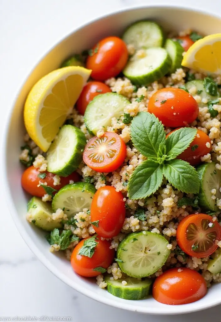 26 Gluten Free Dairy Free Dinner Recipes That Taste Amazing - 1. Zesty Lemon Quinoa Salad