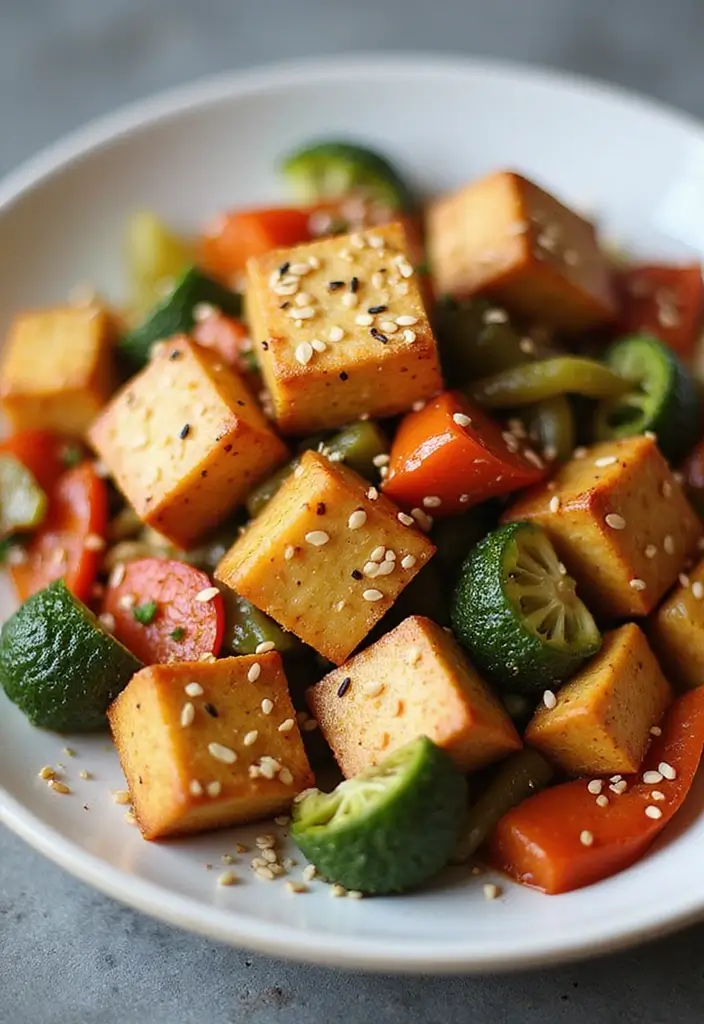 26 Gluten Free Dairy Free Dinner Recipes That Taste Amazing - 10. Baked Tofu Stir-Fry