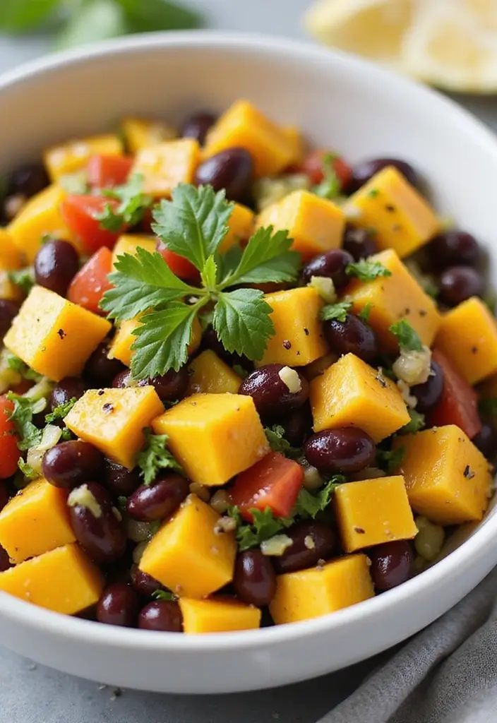 26 Gluten Free Dairy Free Dinner Recipes That Taste Amazing - 15. Mango Black Bean Salad