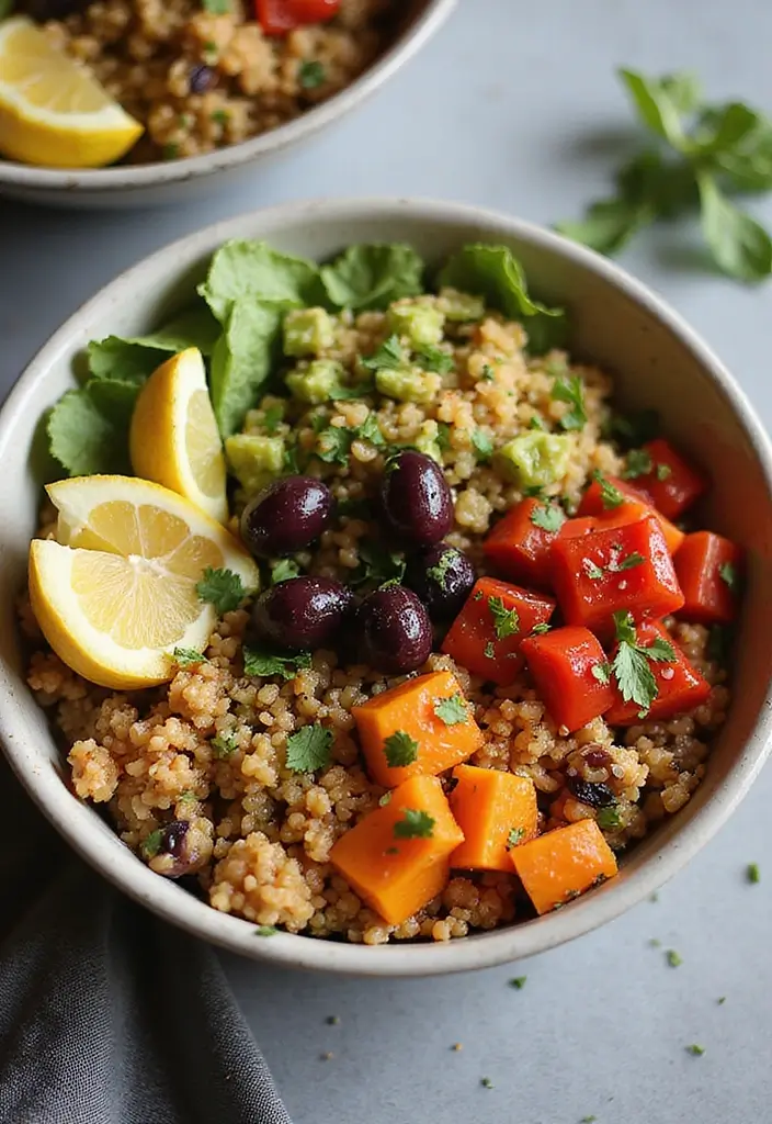 26 Gluten Free Dairy Free Dinner Recipes That Taste Amazing - 17. Mediterranean Quinoa Bowl