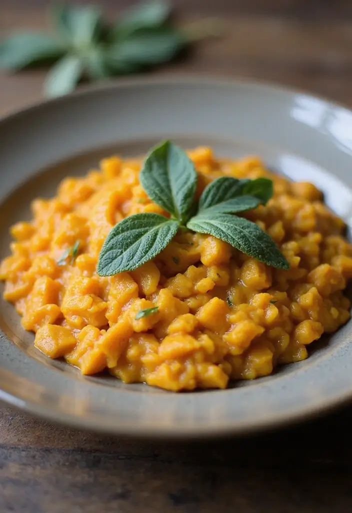 26 Gluten Free Dairy Free Dinner Recipes That Taste Amazing - 18. Pumpkin and Sage Risotto