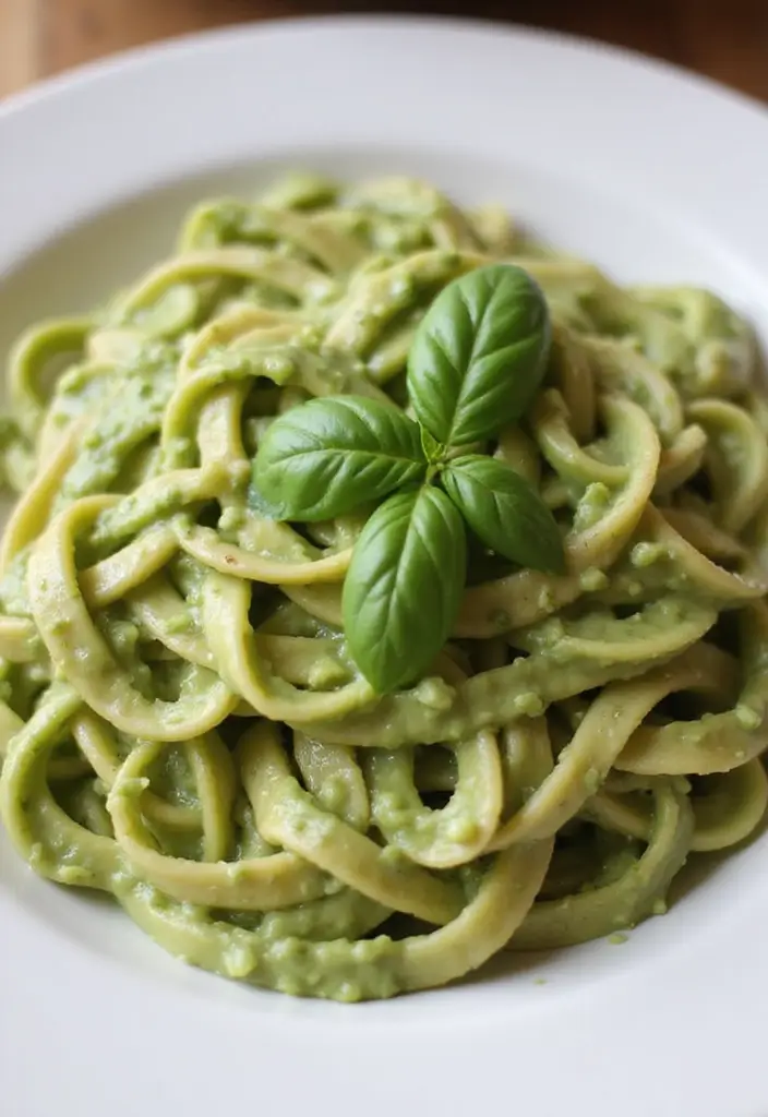 26 Gluten Free Dairy Free Dinner Recipes That Taste Amazing - 24. Creamy Avocado Pasta