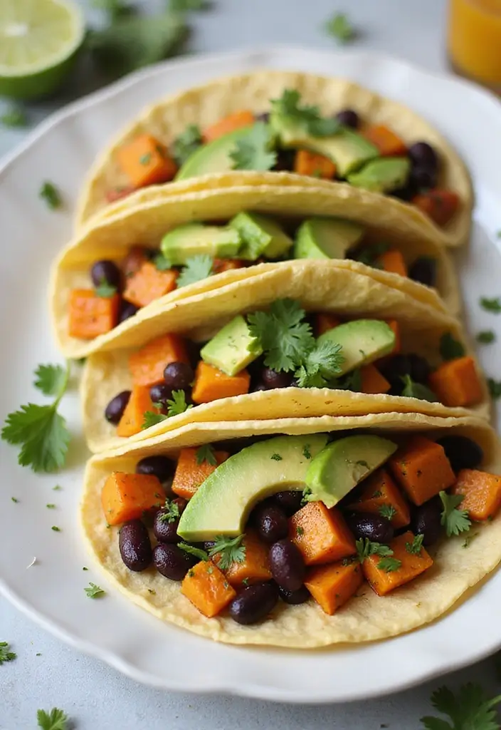 26 Gluten Free Dairy Free Dinner Recipes That Taste Amazing - 5. Sweet Potato and Black Bean Tacos