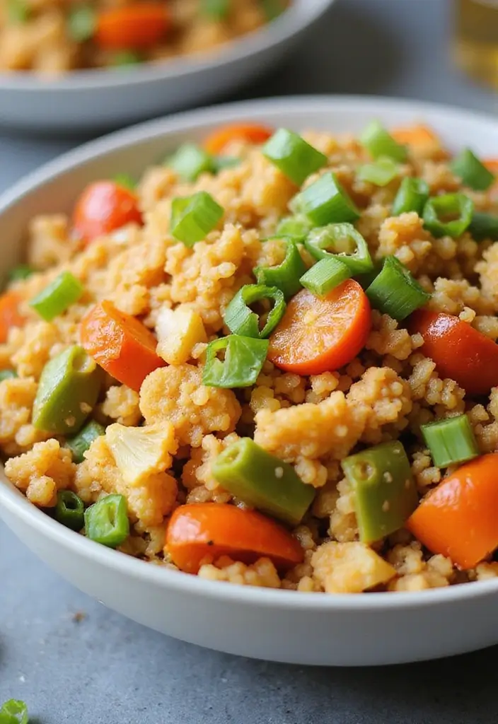 26 Gluten Free Dairy Free Dinner Recipes That Taste Amazing - 7. Cauliflower Rice Stir-Fried with Vegetables