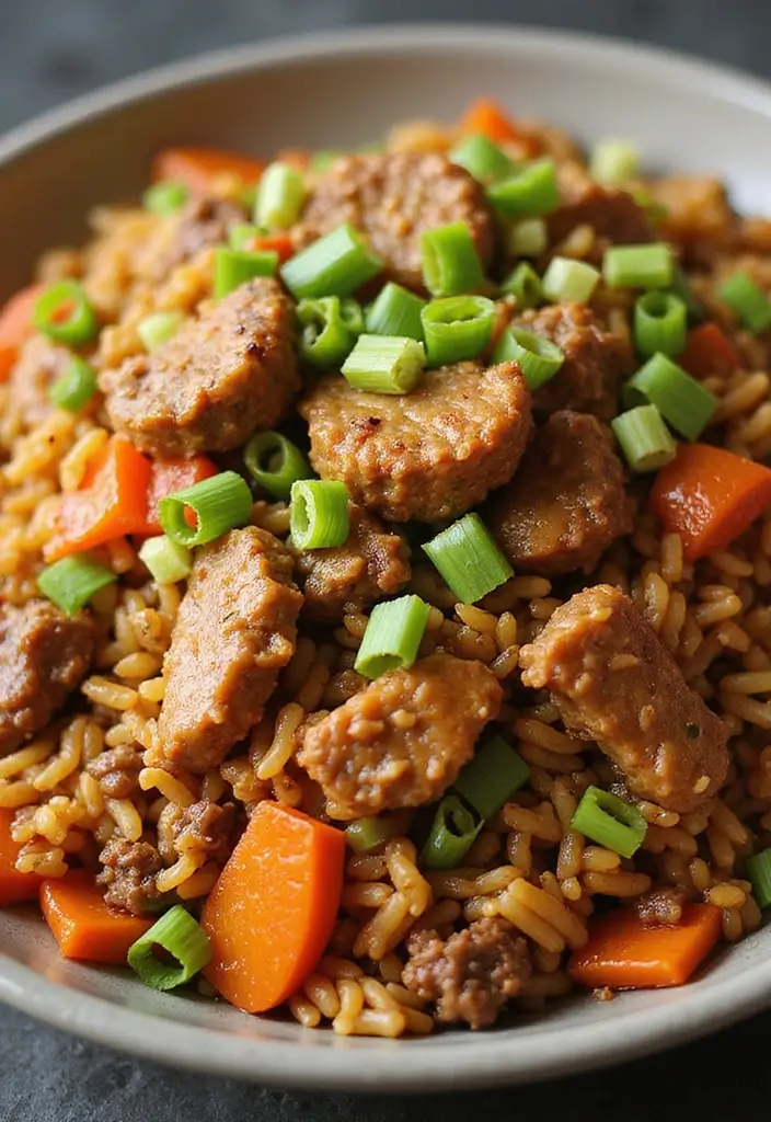 26 Ground Pork and Beef Recipes Perfect for Dinner - 15. Easy Ground Beef and Pork Fried Rice
