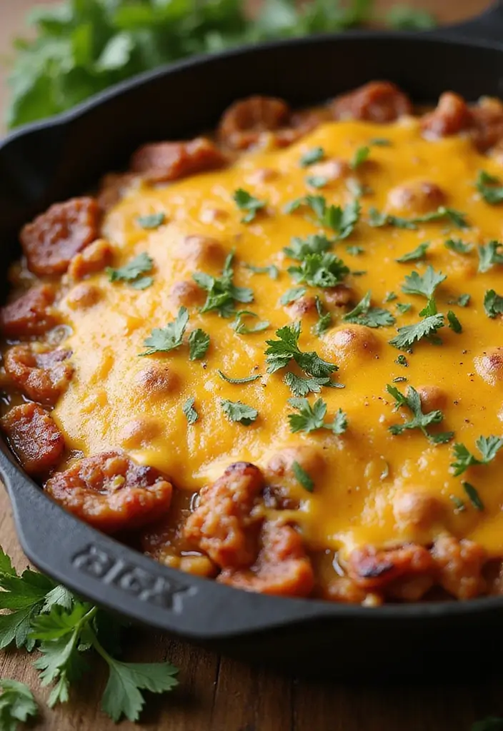 26 Ground Pork and Beef Recipes Perfect for Dinner - 2. Cheesy Ground Meat Skillet