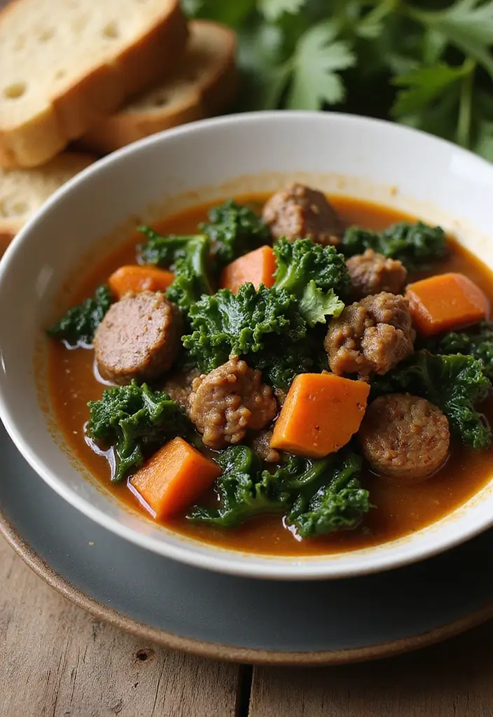 26 Ground Pork and Beef Recipes Perfect for Dinner - 21. Ground Meat and Kale Stew