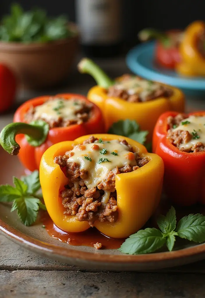 26 Ground Pork and Beef Recipes Perfect for Dinner - 7. Ground Meat Stuffed Peppers