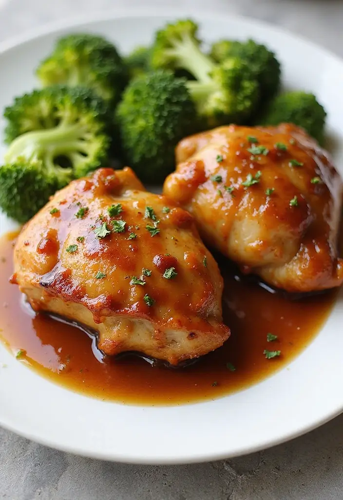 26 Healthy Chicken Dinner Recipes for Two Made Easy - 16. Honey Garlic Chicken Thighs