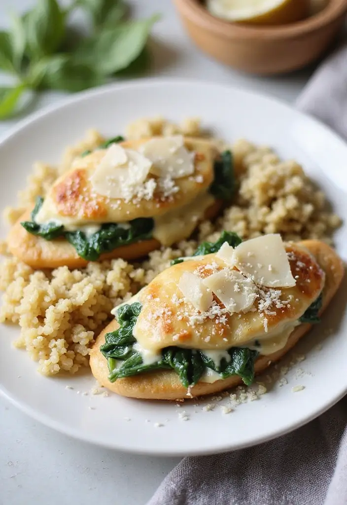 26 Healthy Chicken Dinner Recipes for Two Made Easy - 2. Creamy Spinach Stuffed Chicken