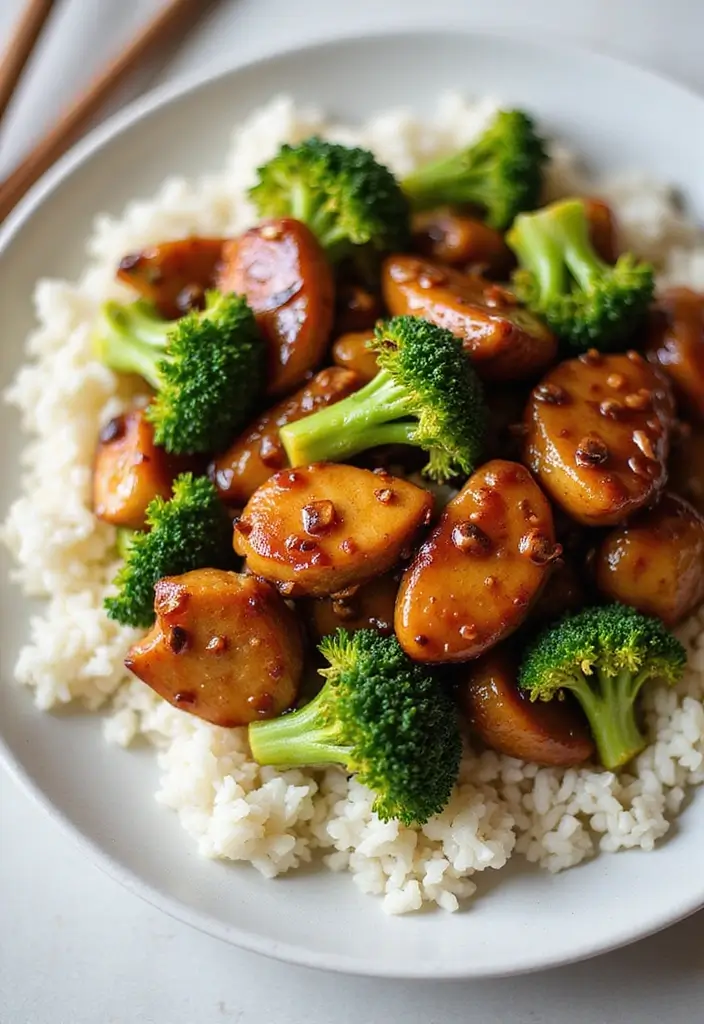 26 Healthy Chicken Dinner Recipes for Two Made Easy - 21. Teriyaki Chicken and Broccoli