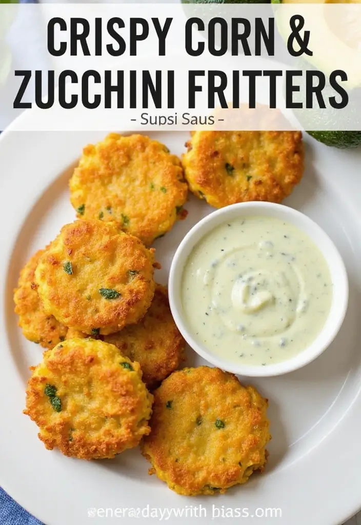 26 Quick Healthy Vegetarian Dinner Ideas for Busy Nights - 19. Corn & Zucchini Fritters