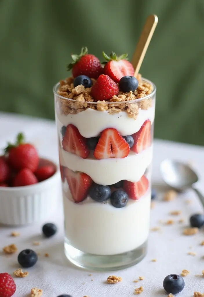 26 Quick and Easy Summer Dinner Recipes for Family Meals - 15. Greek Yogurt Parfait