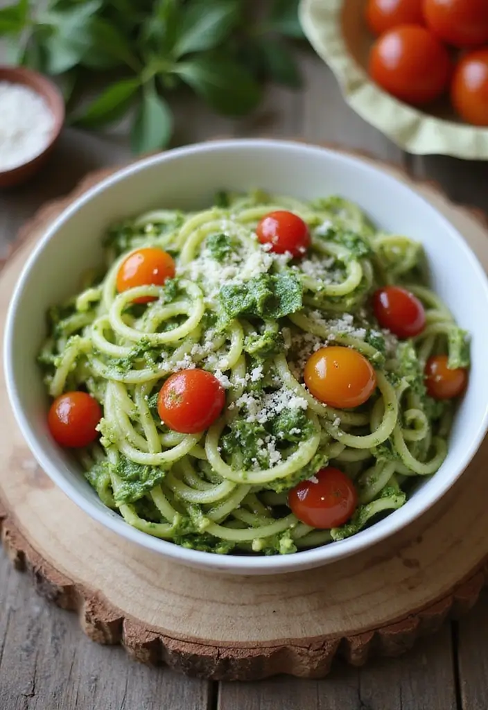 26 Quick and Easy Summer Dinner Recipes for Family Meals - 2. Zucchini Noodles with Pesto