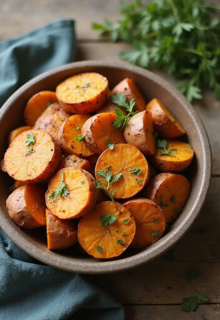 26 Quick and Easy Summer Dinner Recipes for Family Meals - 23. Roasted Sweet Potatoes