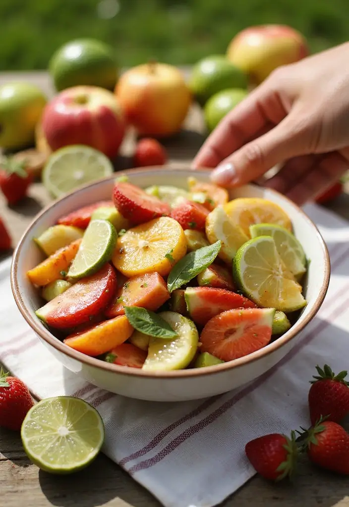 26 Quick and Easy Summer Dinner Recipes for Family Meals - 26. Fruit Salad with Honey Lime Dressing