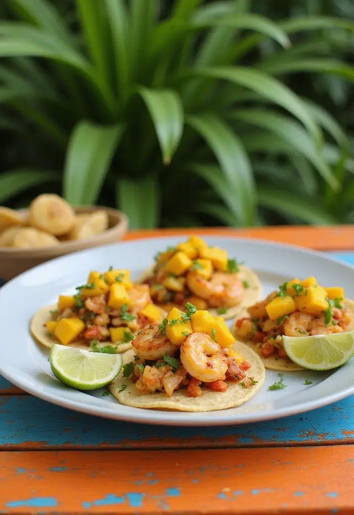 26 Quick and Easy Summer Dinner Recipes for Family Meals - 3. Shrimp Tacos with Mango Salsa