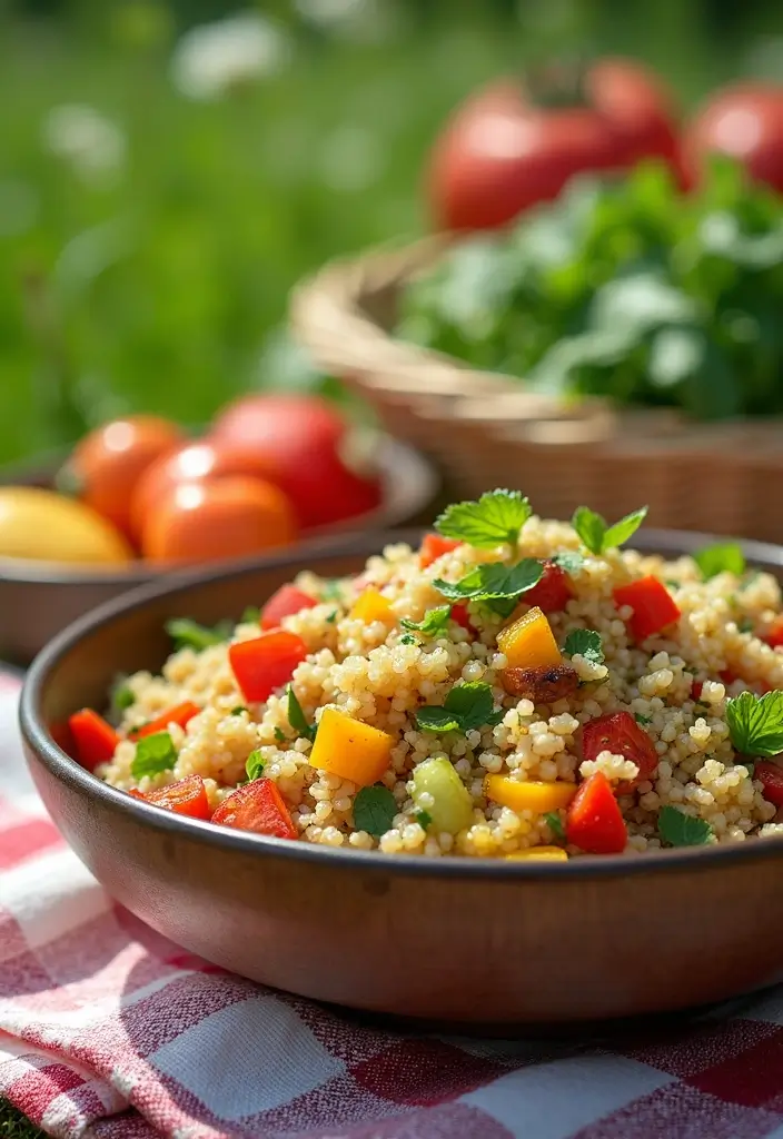 26 Quick and Easy Summer Dinner Recipes for Family Meals - 5. Grilled Veggie Quinoa Salad