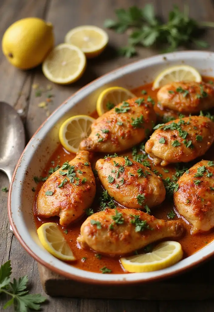 27 Bone In Chicken Recipes Perfect for Dinner Tonight - 14. Paprika Lemon Chicken