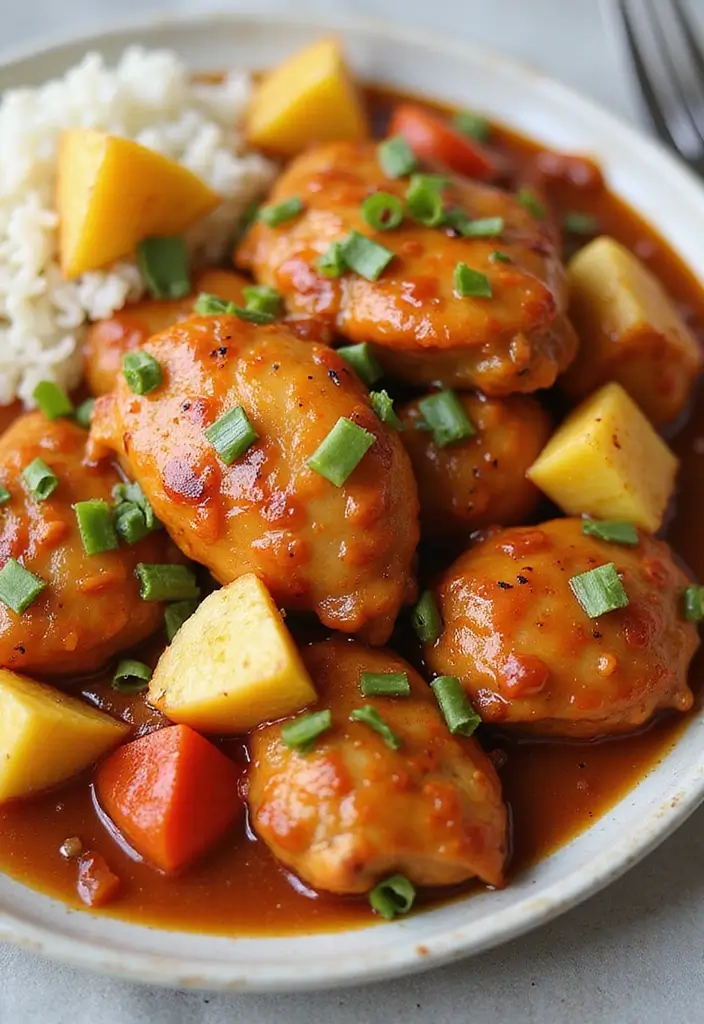 27 Bone In Chicken Recipes Perfect for Dinner Tonight - 15. Sweet and Sour Chicken Thighs