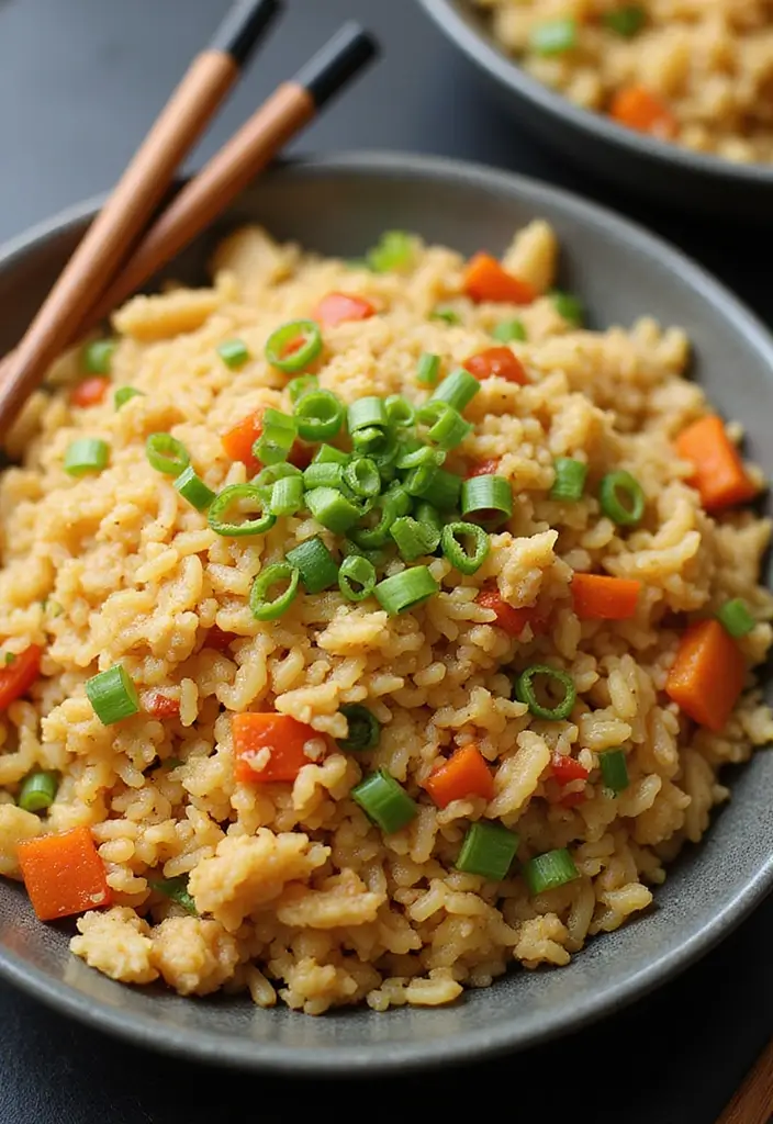 27 Easy Healthy Dinner Recipes for Family on a Budget - 13. Vegetable Fried Rice