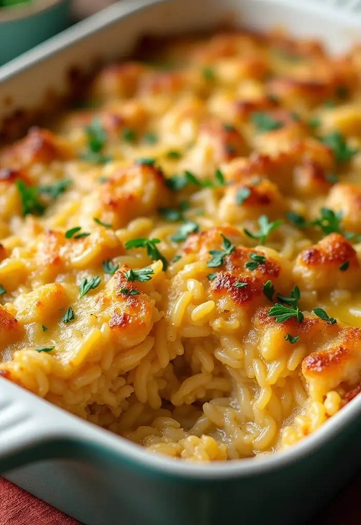 27 Easy Healthy Dinner Recipes for Family on a Budget - 17. Chicken and Rice Casserole
