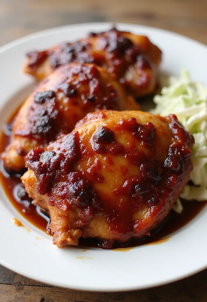 27 Easy Healthy Dinner Recipes for Family on a Budget - 25. BBQ Chicken Thighs