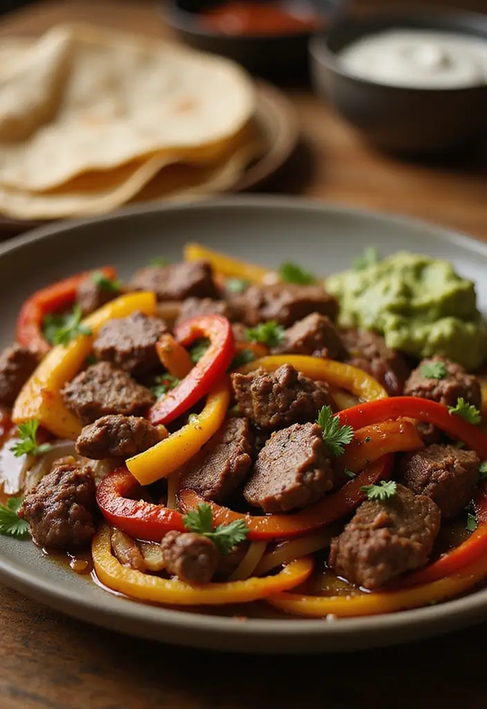 27 Ground Beef Slow Cooker Dinner Recipes for Busy Nights - 21. Beef Fajitas