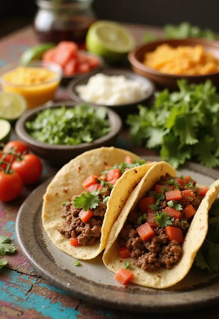 27 Ground Beef Slow Cooker Dinner Recipes for Busy Nights - 3. Beef Tacos