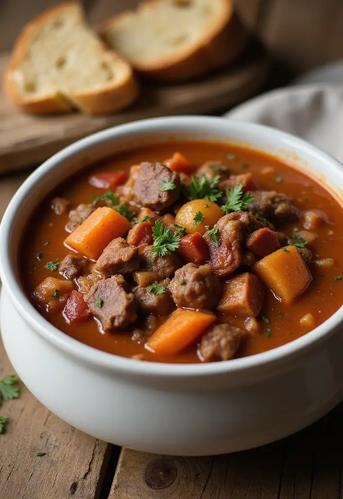 27 Ground Beef and Bacon Recipes That Make Dinner Fun - 18. Beef and Bacon Goulash