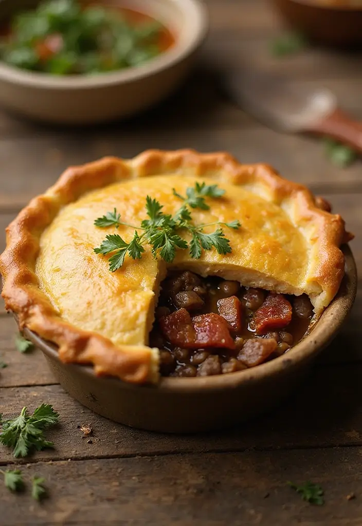 27 Ground Beef and Bacon Recipes That Make Dinner Fun - 22. Bacon Beef Pot Pie