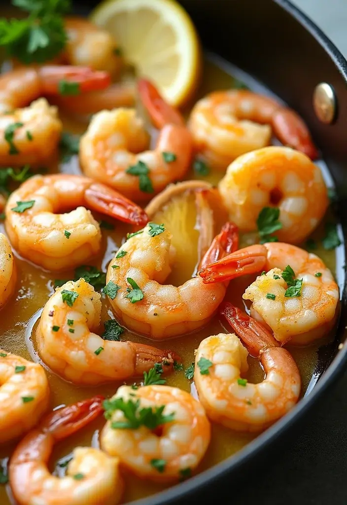 27 High Protein Low Carb Dinner Recipes for Weight Loss - 1. Lemon Garlic Butter Shrimp
