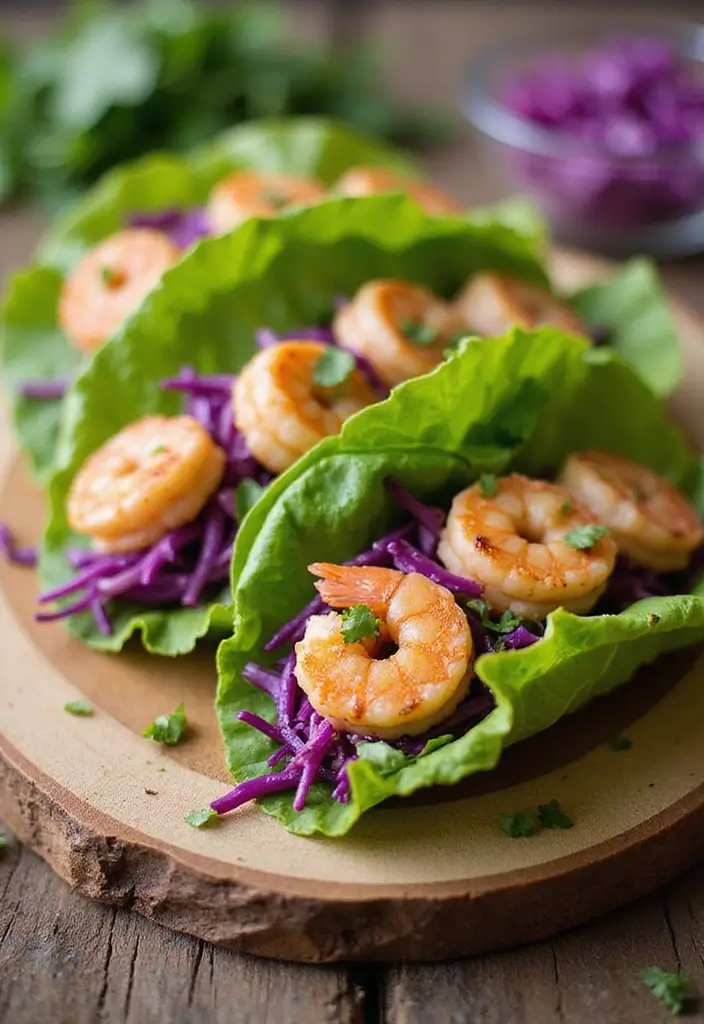 27 High Protein Low Carb Dinner Recipes for Weight Loss - 11. Shrimp Tacos with Cabbage Slaw