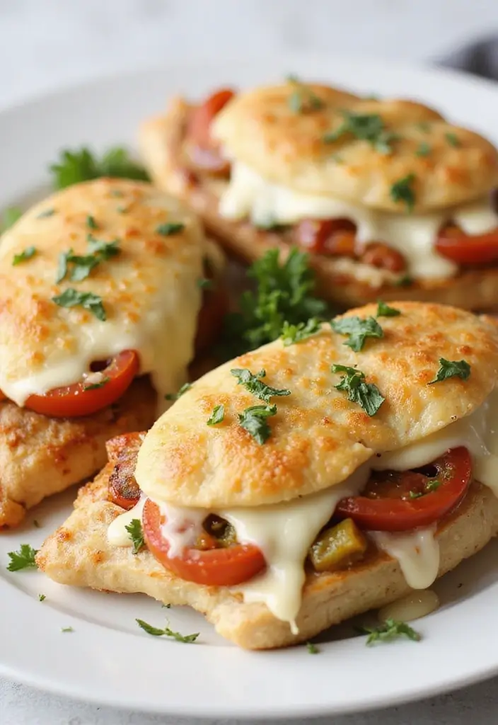 27 High Protein Low Carb Dinner Recipes for Weight Loss - 14. Caprese Stuffed Chicken