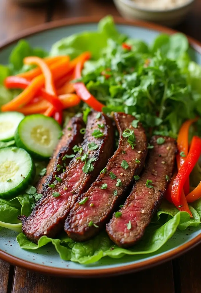 27 High Protein Low Carb Dinner Recipes for Weight Loss - 15. Thai Beef Salad
