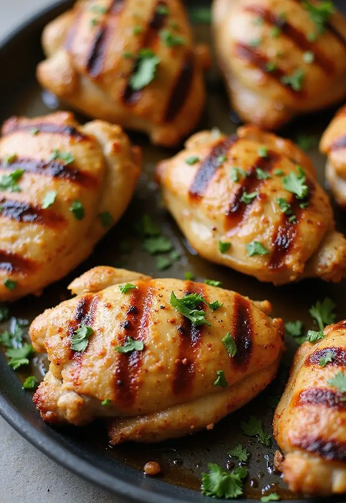 27 High Protein Low Carb Dinner Recipes for Weight Loss - 17. Moroccan-Spiced Grilled Chicken