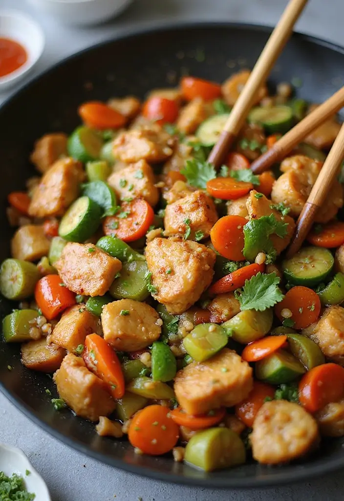 27 High Protein Low Carb Dinner Recipes for Weight Loss - 19. Chicken and Vegetable Stir-Fry