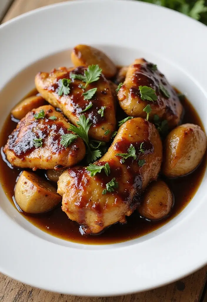 27 High Protein Low Carb Dinner Recipes for Weight Loss - 23. Balsamic Glazed Chicken