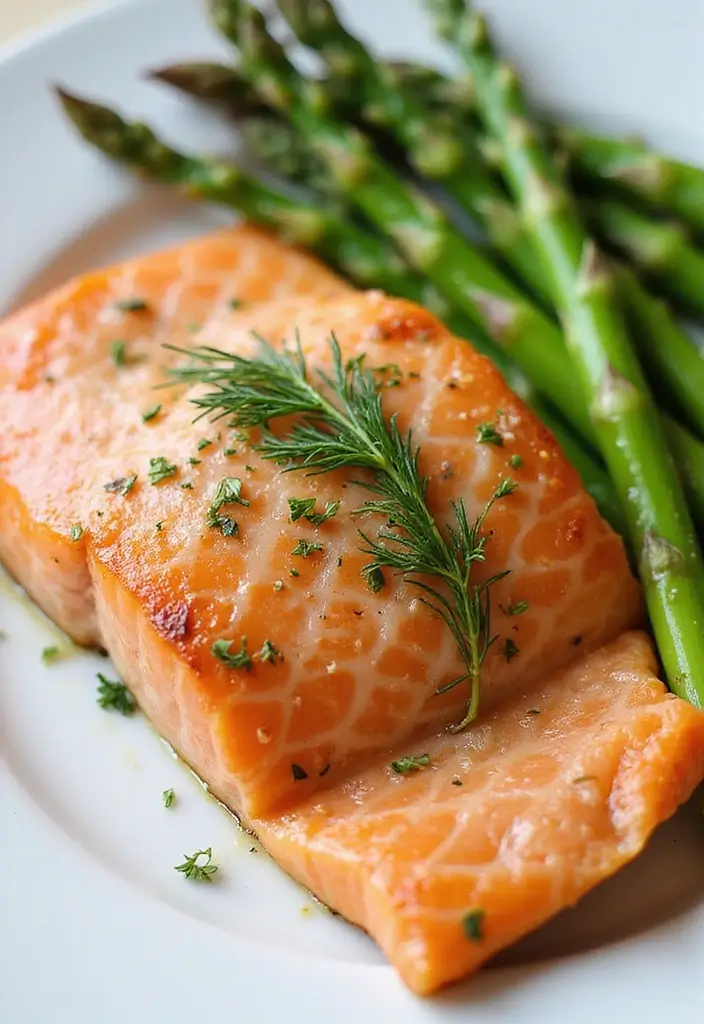 27 High Protein Low Carb Dinner Recipes for Weight Loss - 6. Baked Salmon with Dill