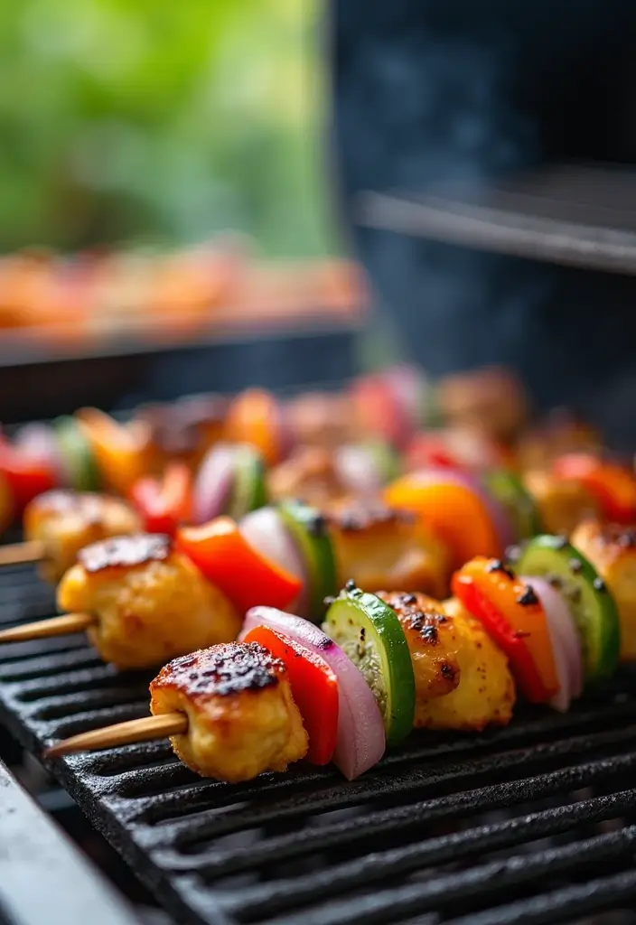 27 Low Carb Dinner Recipes the Whole Family Can Enjoy - 19. Chicken Fajita Skewers