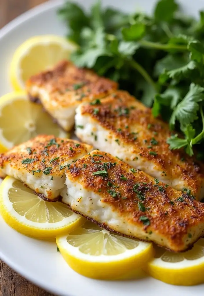 27 Low Carb Dinner Recipes the Whole Family Can Enjoy - 25. Savory Herb-Crusted Tilapia