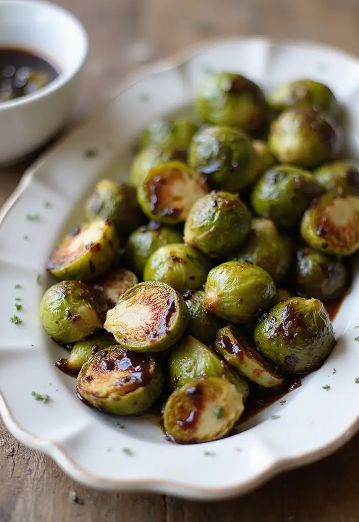 27 Low Carb Dinner Recipes the Whole Family Can Enjoy - 27. Balsamic Glazed Brussels Sprouts